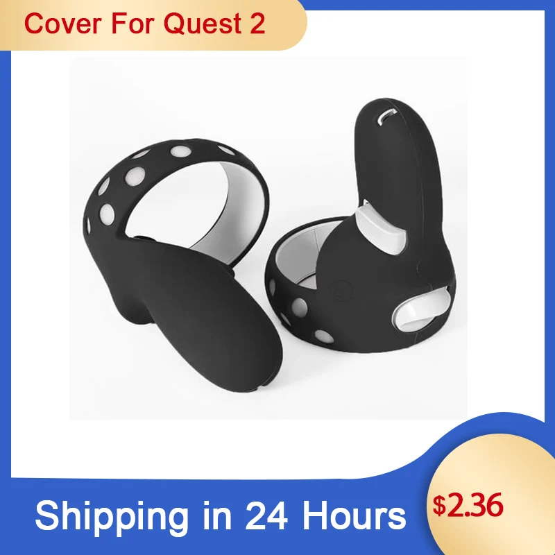 Cubierta protectora para Oculus Quest 2 VR, funda de silicona con control táctil, mango de piel, accesorios para Oculus Quest 2 VR