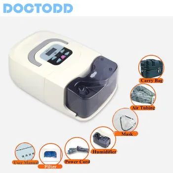 

Doctodd Portable CPAP Machine Respirator for Sleep Apnea OSAHS OSAS Snoring People W/ Nasal Mask Headgear Tube Bag Free Shipping