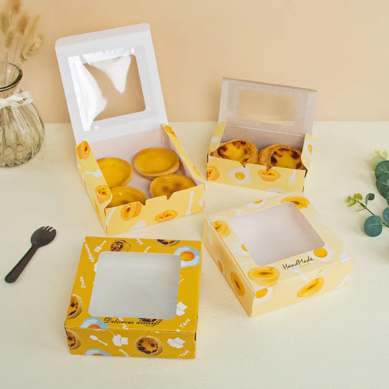 Description Picture 5 of itemLBSISI Life 5pcs Cookies Egg Yolk Crisp Baking Packing Box Donuts Chocolate Candy Gift Wedding Birthday Event & Party Favors