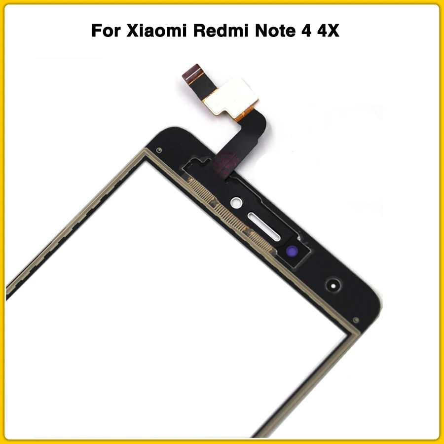 10 шт. сенсорный экран для Xiaomi Redmi Note 4 4X сенсорный экран панель дигитайзер сенсор ЖК-дисплей Передняя Замена для внешнего стекла Запчасти