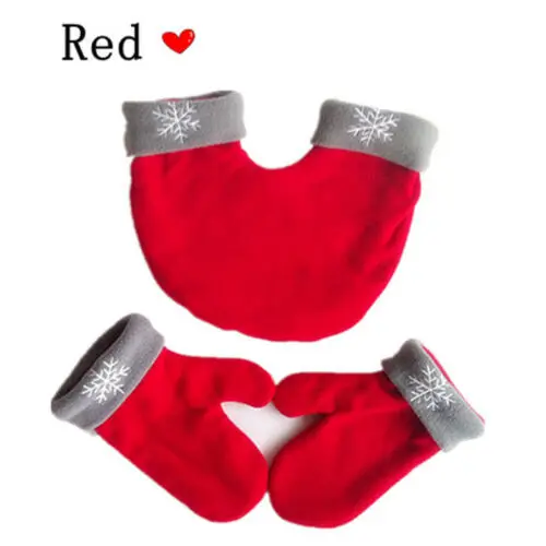 Lovers Gloves Polar Fleece Lovers Winter Warm Handle Double Mittens Gifts - Цвет: Красный