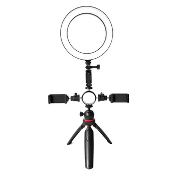 

Desktop Stand Fill Light Net Red Live Broadcast 20cm Ring Light LED Photography Light 3 Camera Beauty Light