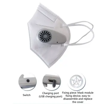 

New Rechargeable Anti Dust Air Breathing Purifier Mask Dustproof Anti-fog Isolating Virus PM2.5 Filter for Outdoor
