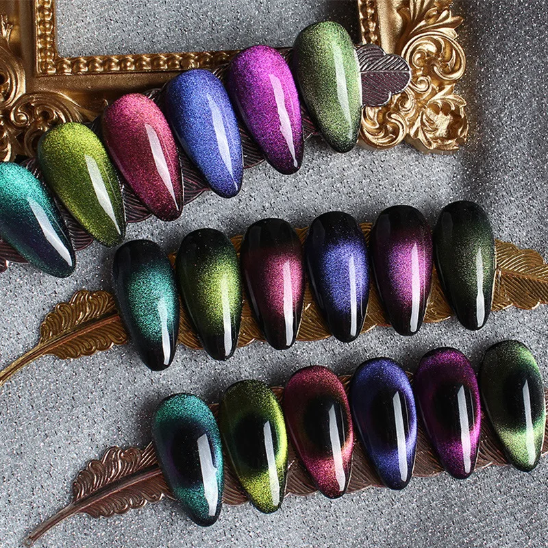 8ml 9D Galaxy Cat Eye Gel Nail Polish Magic Chameleon Soak Off UV LED Nail Varnish Magnetic Nail Art Manicure Lacquer Gel Polish