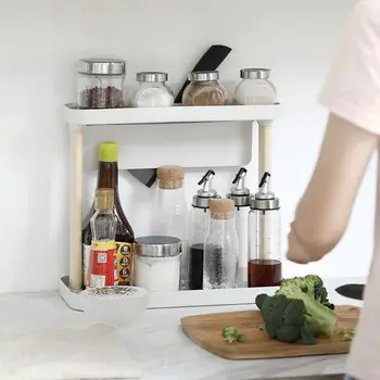 

Desktop Multifunction Seasoning Storage Spice Rack for Kitchen Worktop Simple Q6PE