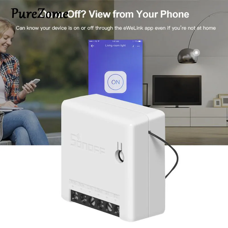  For Sonoff MINI DIY Smart Switch Small WiFi Switch for Alexa Google Home Remote Control Alarm Syste - 4000125166303
