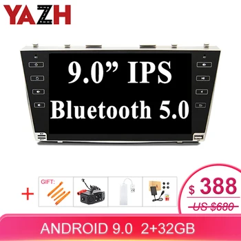 

YAZH 9.0 Inch Android 9.0 Car Radio Stereo for Toyota Camry 2008 2009 2010 2011 Central Multimedia GPS Navigation No dvd player