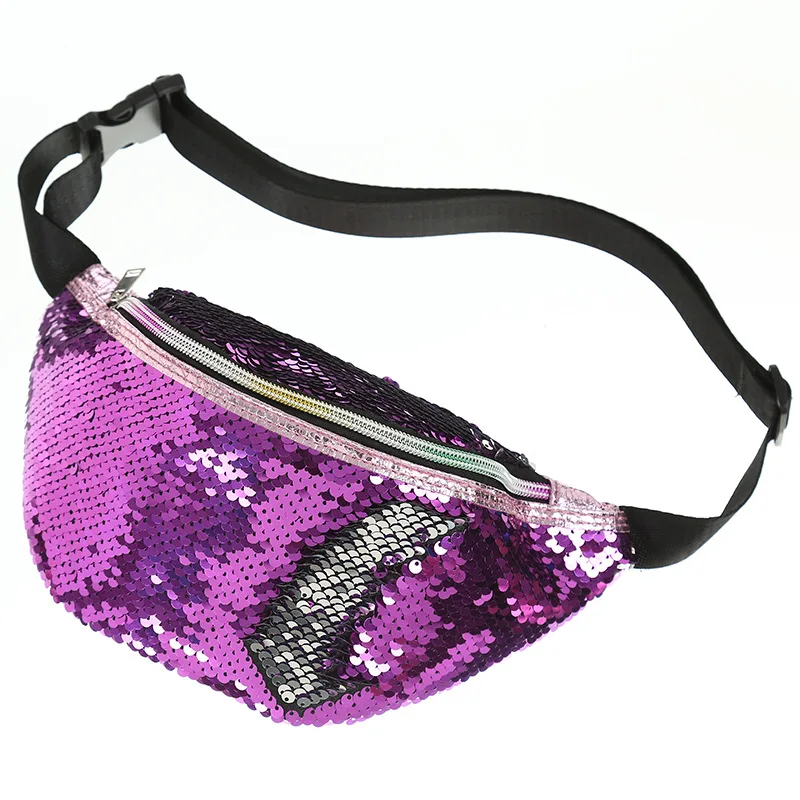Женская сумка для путешествий, поясная сумка для отдыха, кошелек для денег, блестящая сумка, модная сумка с блестками, регулируемые сумки через плечо - Цвет: A