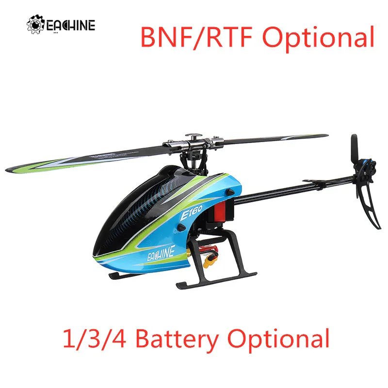 Флэш-вертолет E160 6CH Brushless 3D6G System Flybarless RC BNF RTF совместимый с Futaba Eachine игрушки для