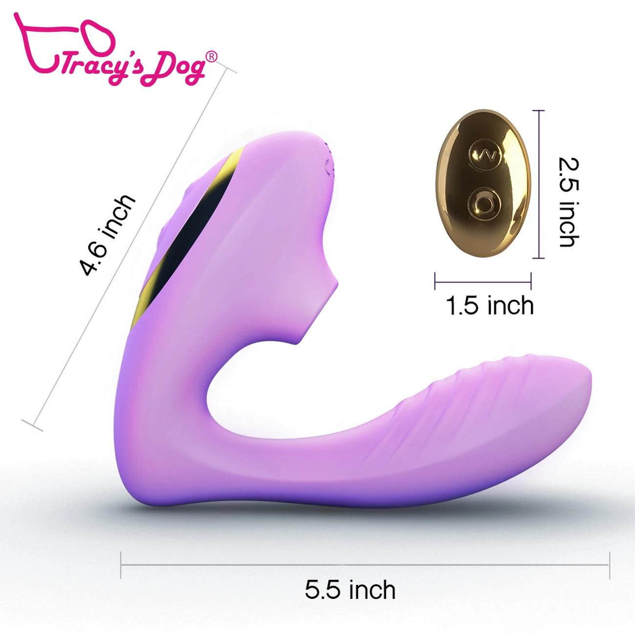 Tracy's Dog OG PRO 2 Clitoral Sucking Vibrator for Clit G Spot Stimulation,  Adult Sex Toys with Remote Control for Women and Couple, Vibrating