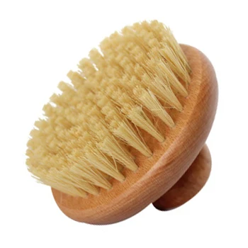 

Natural Round Shower Body Bath Brush Exfoliating Brush Beech Handle Calluses Remover Massage Dead Skins Removal Skin Cleaning