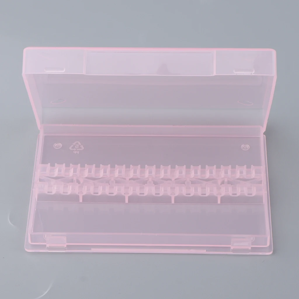 Nail Sanding Drill Bit Display Holder Nails Grinding Bits Storage Organizer Stand 14 Holes Display Box Containers for Nail Salon