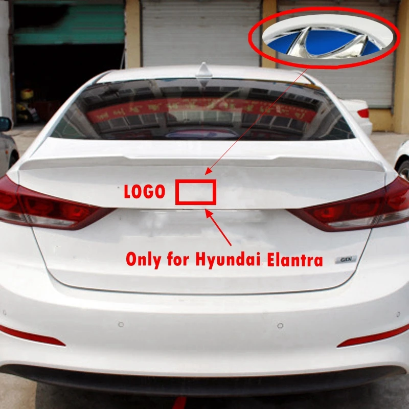 

ABS+plating Car Tail Box LOGO Sticker Car Exterior Modification Decoration Sticker Suitable for Modern Elantra