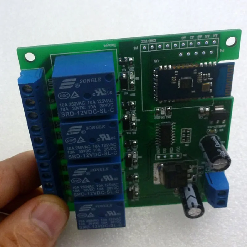 CE028 12 В 4 канальное реле Bluetooth Android переключатель дистанционного управления для