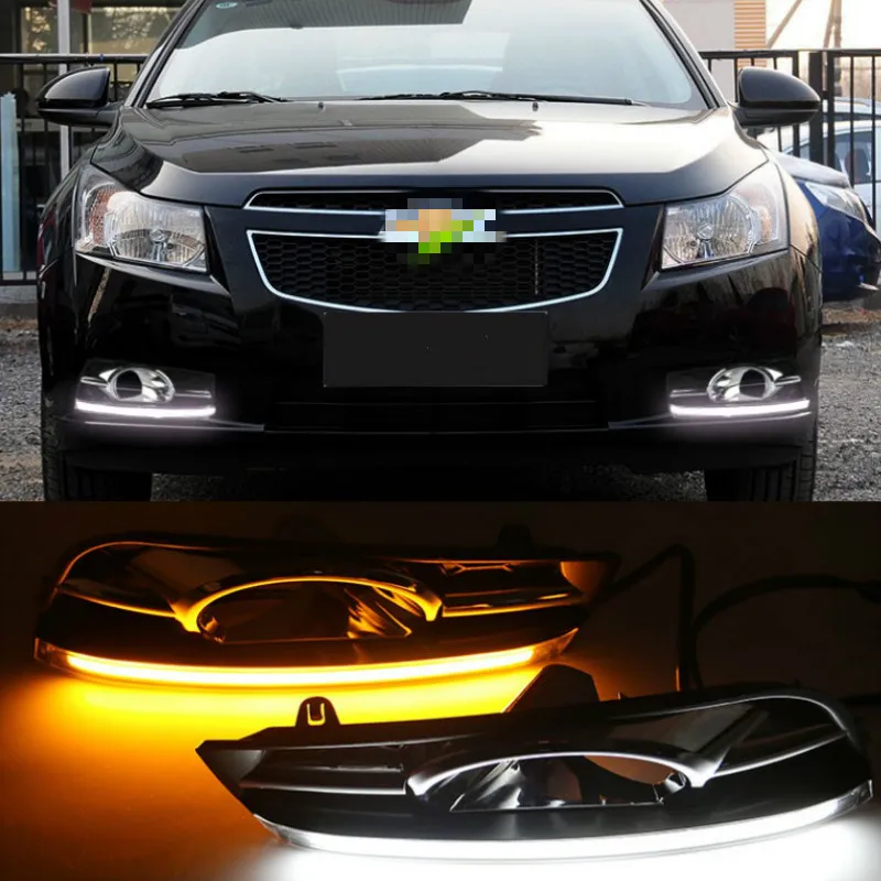Светодиодные дневные ходовые огни DRL для Chevrolet Cruze (2009-2014) противотуманные фары с