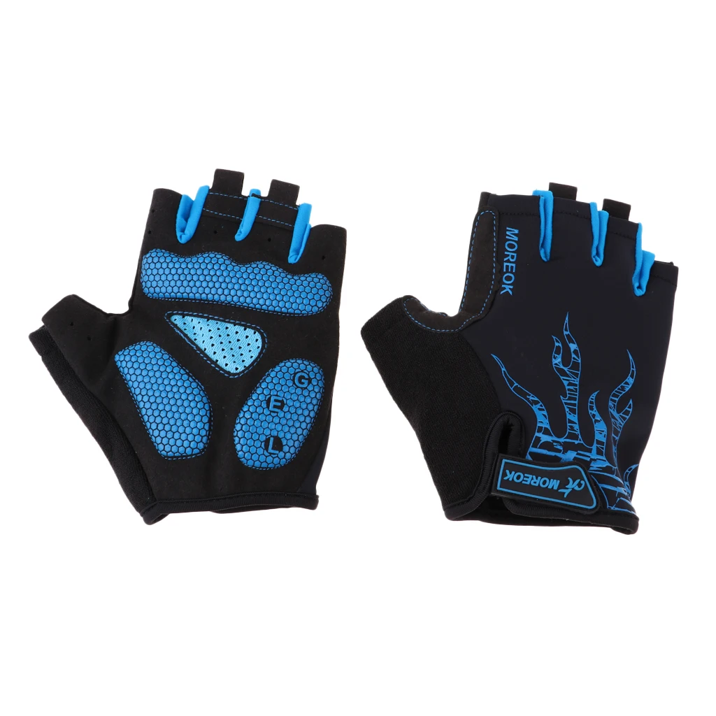 Cycling Gloves with Shock-absorbing Gel Pad Breathable Half Finger Fingerless MTB Mountain Rode Bike Bicycle Riding Gloves M-XL