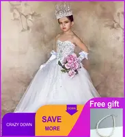 2019 платья для девочек на свадьбу Принцесса Милая Луки бусины-паровозики дети причастие платье детей fille vestido daminha