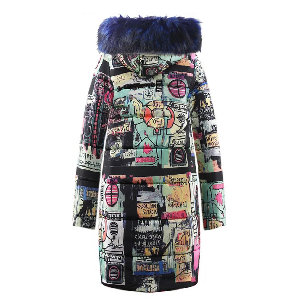 New Winter Jacket Women Cotton Parka Casual Thicker Coat Ultra Light Down Coat Zippers Long Fashion Warm Female Outwear 111#4