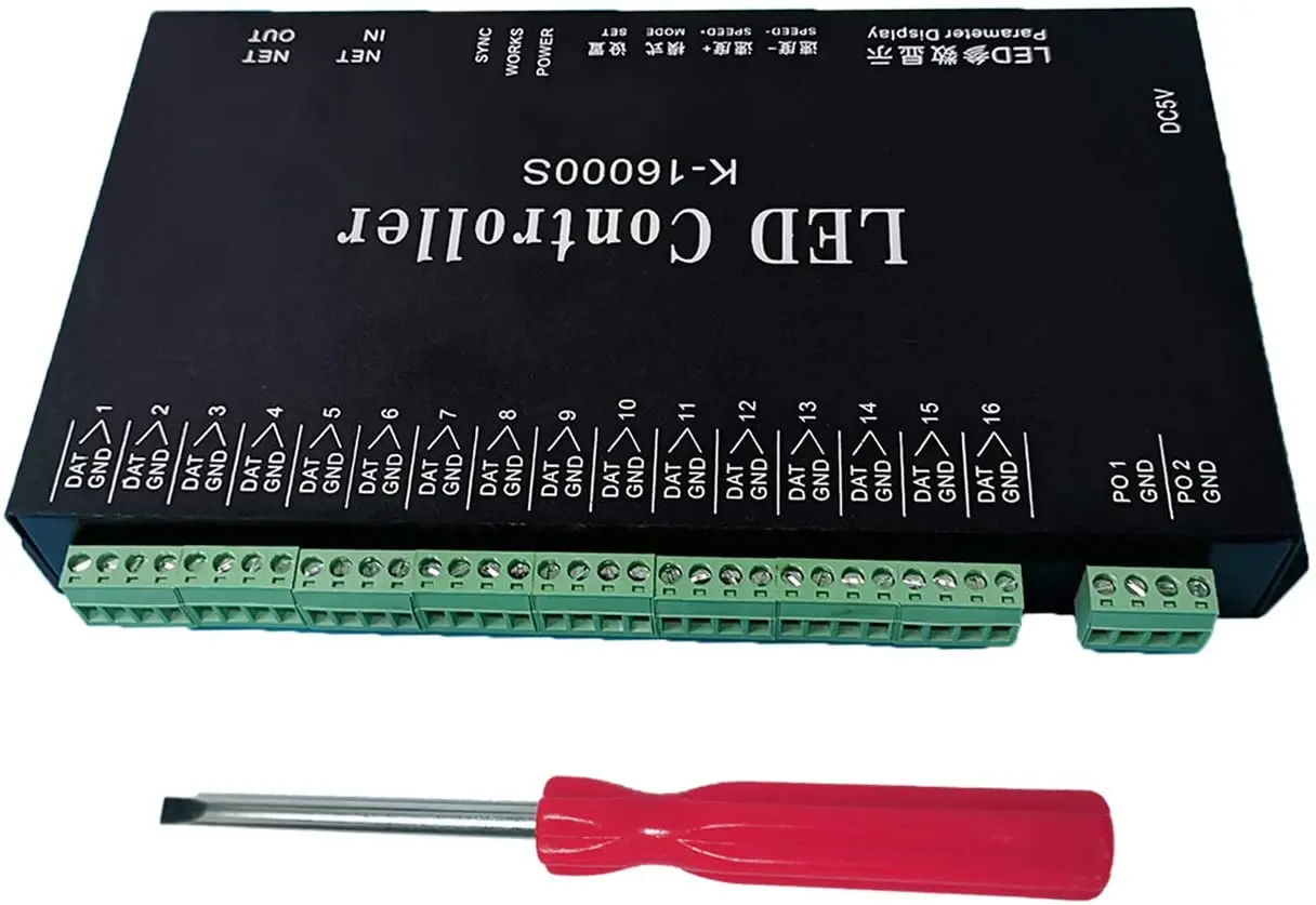 Aazon.co: AUTUNEER Led Controller, 8 Ports 8192 Pixels Led Controller