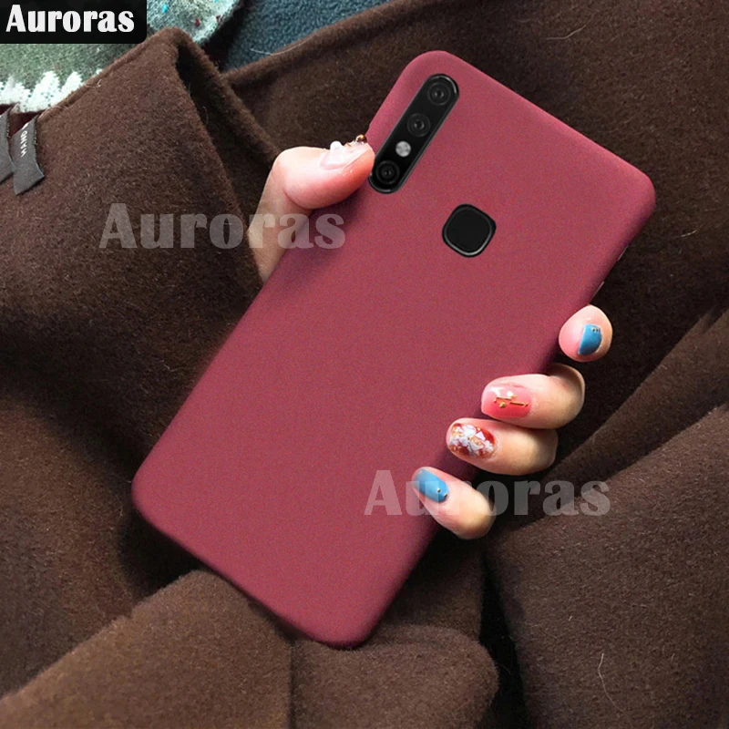 Силиконовый мягкий матовый чехол Auroras для Infinix Hot 8 с полной защитой infinix hot8
