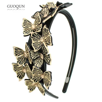 

Alexandre De Pairs Hair Band - Butterfly Hair Accessories for Women Rhinestone Acetate Hair Headband - Hairwear for Tiara Prom