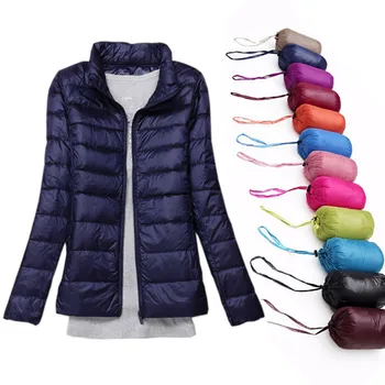 

Plus Size 5XL 6XL Brand 90% White Duck Down Ultra Light Jackets Women Autumn Winter Down Jacket Coat Female Zip Pocket Parkas