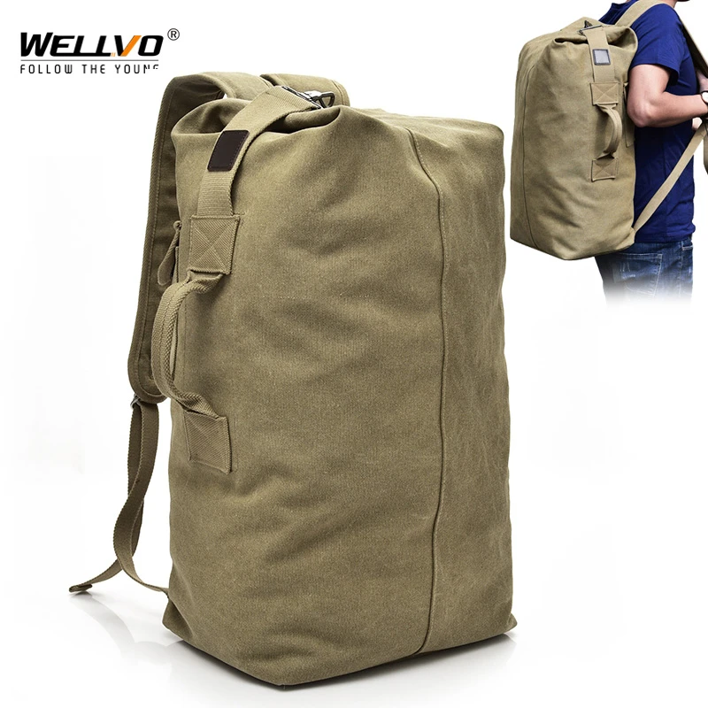 Mochila de lona multiusos hombre, bolso de viaje para montañismo, bolso de hombro bolso de mano plegable para viaje del ejército, XA1934|army bag|military canvas backpackcanvas backpack - AliExpress