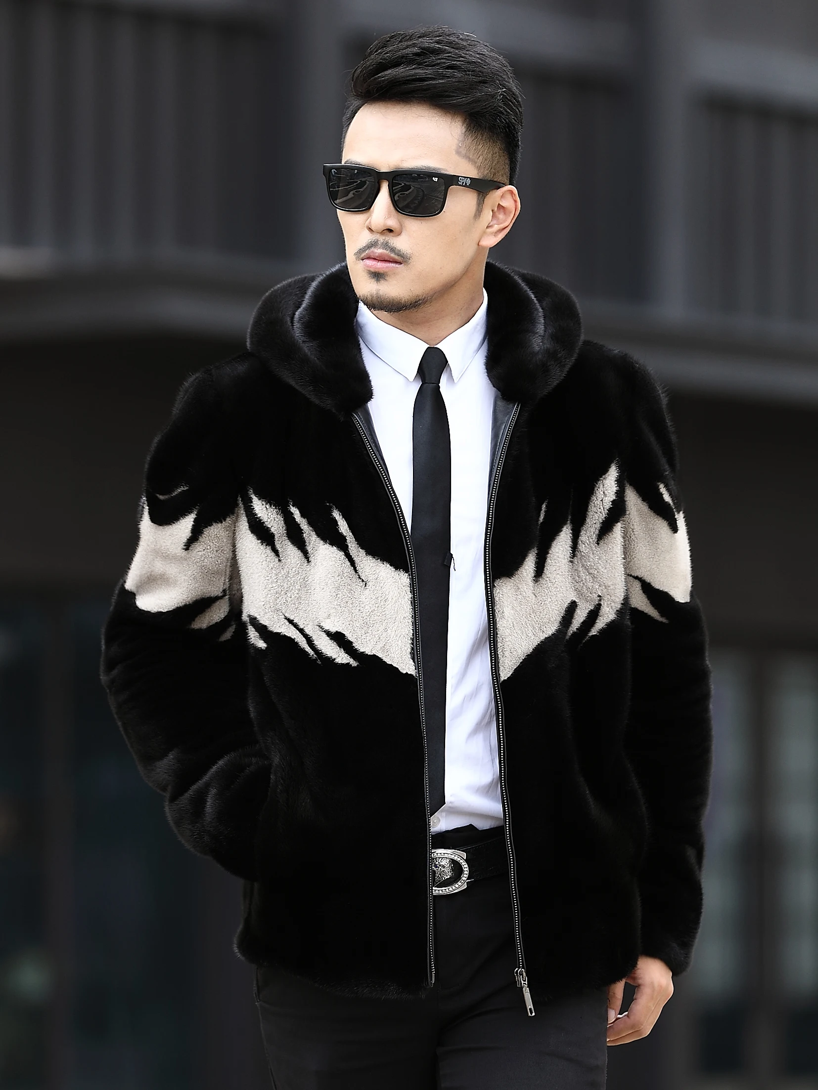 Real Mink Coat Winter Jacket Men Clothes Luxury Natural Fur Coat Men Jacket Warm Short Jackets Plus Size Erkek Mont 8810