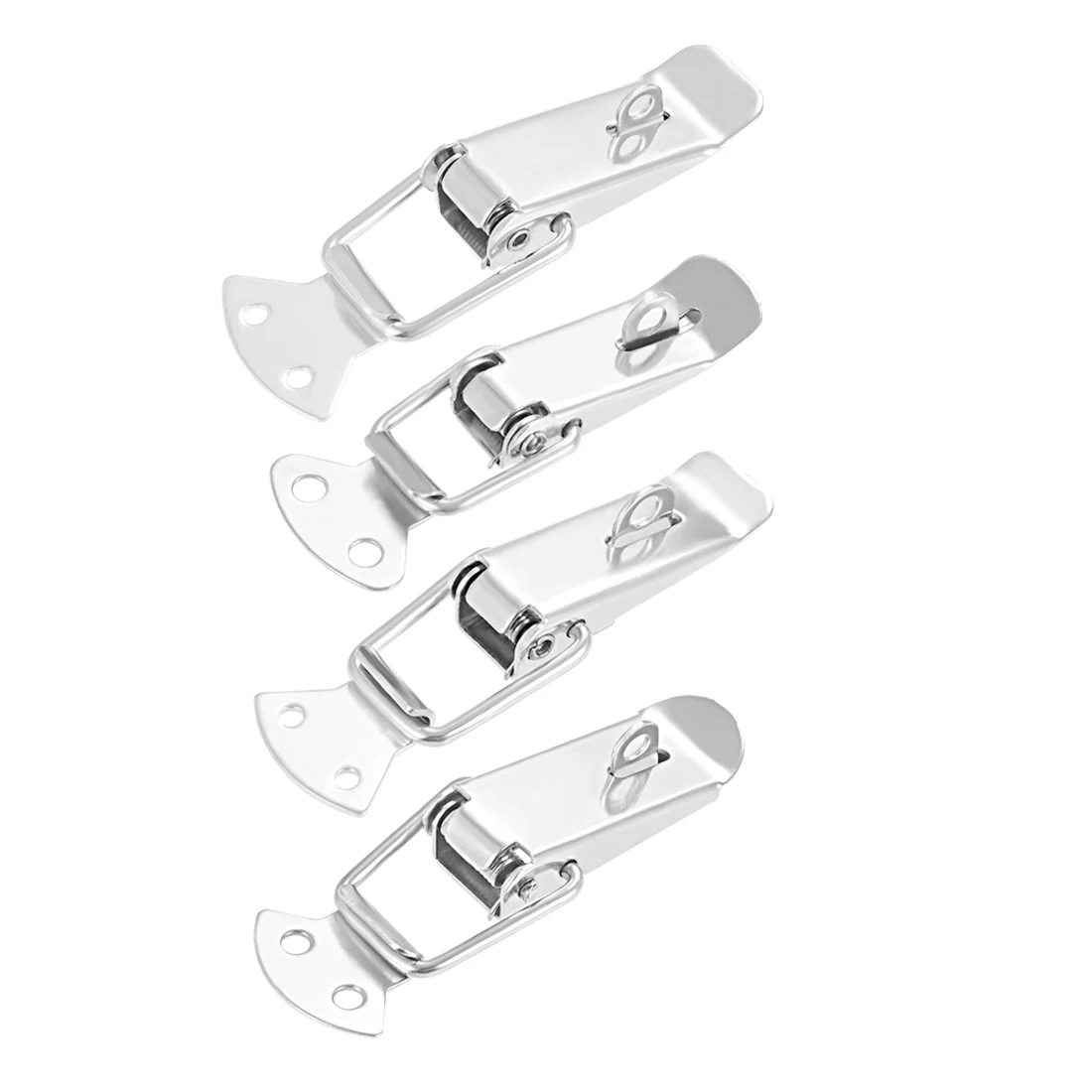 

uxcell 201 Stainless Steel Spring Loaded Toggle Case Box Chest Trunk Latch Catches Hasps Clamps, easy to install