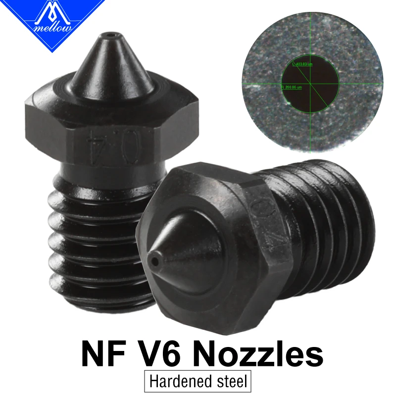 Mellow 1Pcs Top quality Sharp A2 Hardened steel NF V6 Nozzles For
