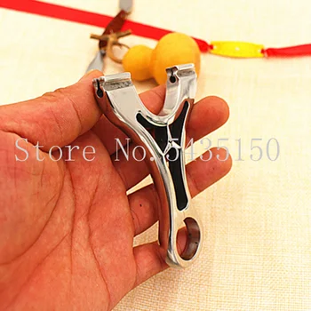 

High-quality stainless steel wire-cut flat leather strapless slingshot and flat rubber band for outdoor leisure sports shooting