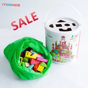 

Mookids Toys Children Learn 110pcs/ set of wooden rainbow brand building block urban construction toys early childhood education