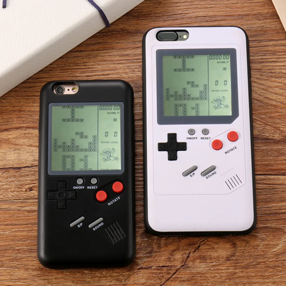 Game Phone Case Soft Cover for iphone 6 6s 7 8 plus X Gameboy Iphone Retro Games Tetris | Мобильные телефоны и аксессуары