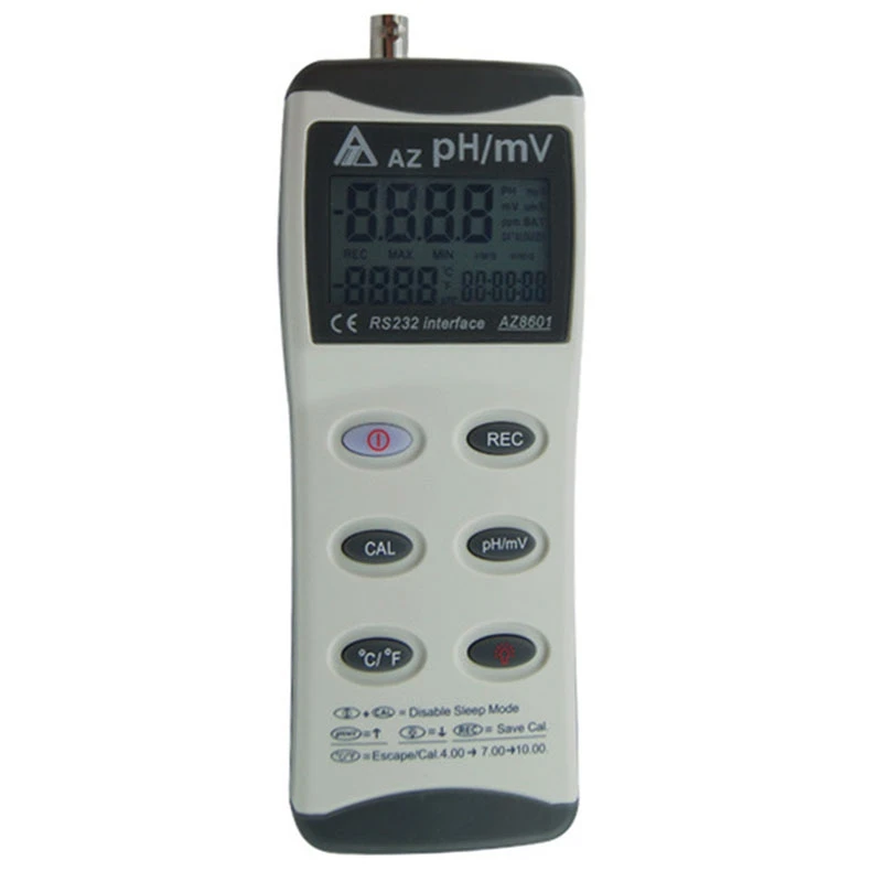 

Az Ph Meter Tester Range 0.00~14.00 Portable Water Quality Meter With Temperature Tester Az8601