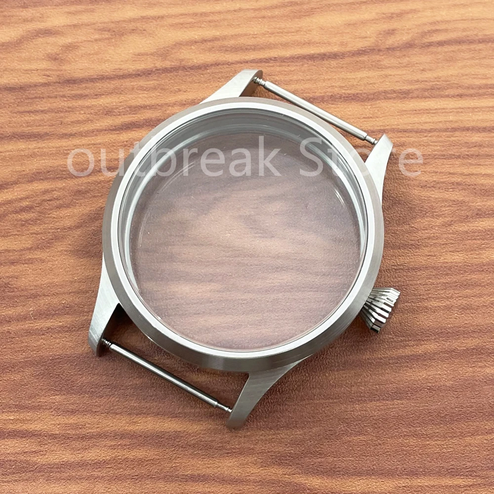 Boîtier de montre carré en acier inoxydable et verre saphir pour NH35