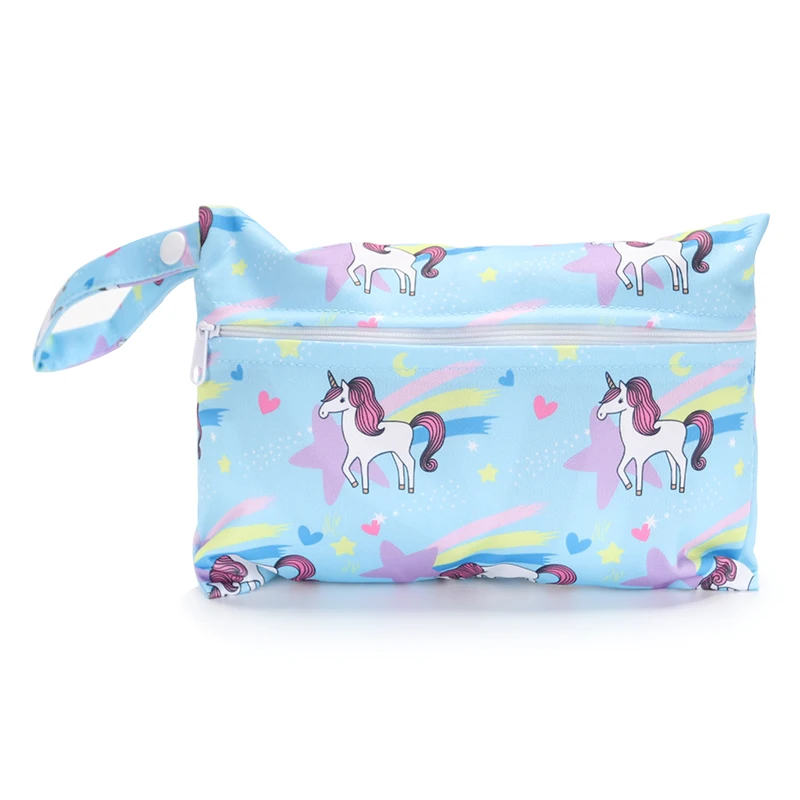 Small Wet Bag 15*22.5 cm Washable Reusable Cloth diaper Nappies Bags Waterproof Swim Sport Travel Carry bag