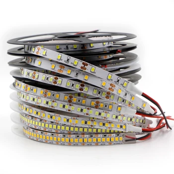 

5m CRI>80 narrow width 2835 LED Strip 5/8/10/15mm PCB 120/240/480led/m DC12V Flexible LED Night Lights diode tape lamp white