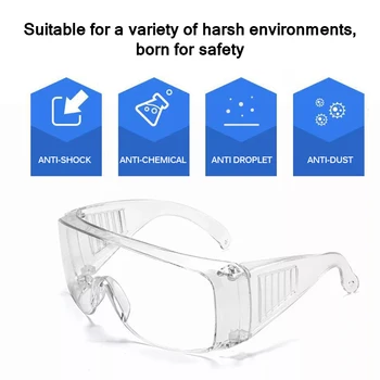 

Practical 1PC Safety Glasses Protection Children Goggles Dust Wind Splash Proof High Quality Child Size Eye Protection Goggles