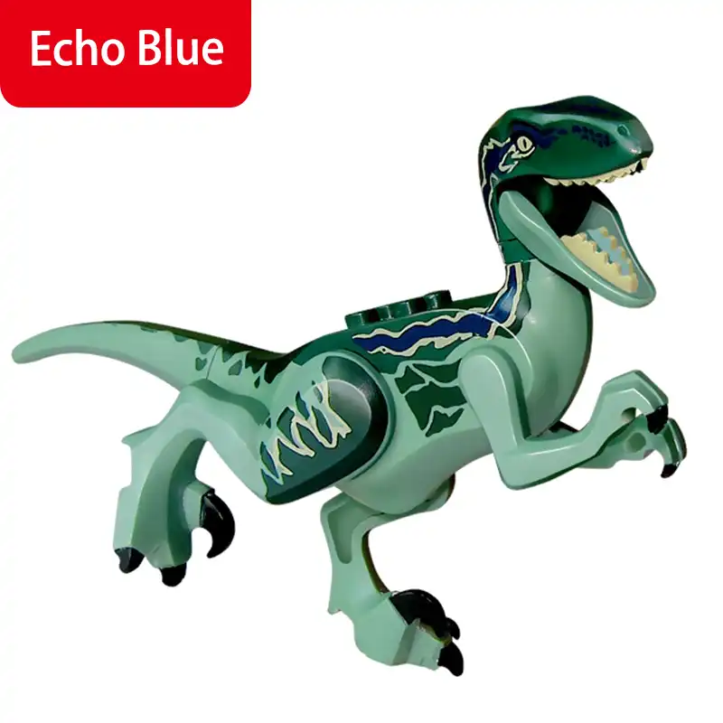 Animais Figuras De Dinossauro Echo Azul Modelo Jurassico Parque Mundo Tamanho Grande Animal Brinquedos Para Criancas Presentes Dinossauros Blocos De Construcao Aliexpress
