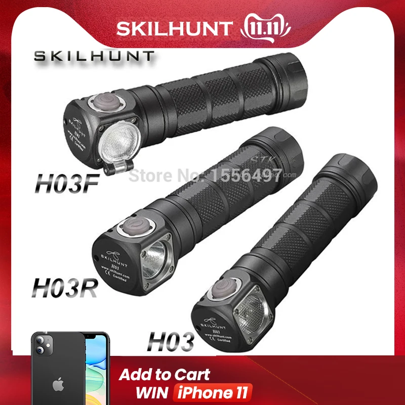 Новый Skilhunt H03 H03R H03F светодио дный фары лампе Фронтале Cree XML1200Lm Фары охота рыбалка кемпинг фар + повязка на голову