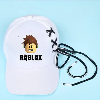

Robloxs Men and Women Teens Hip Hop Cap Fashion Ribbon Decoration Baseball Cap Cartoon Pattern Design Cap Outdoors Baseball Hat