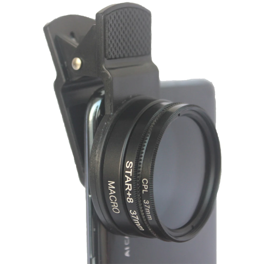 SNAPUM HD 15X Супер Макро объектив телефон камера мобильный CPL объектив звезда объектив 37 мм объектив для всех смартфонов - Цвет: Macro Star CPL