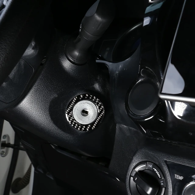 Abs Kohle faser Stil Auto Mittel konsole Schalthebel Rahmen Abdeckung Trim  Aufkleber für Toyota Hilux 2014-2018 Innen zubehör - AliExpress