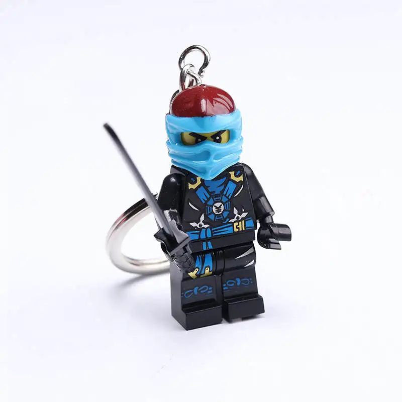8 11 видов стилей мультфильм строительные блоки Ninjago брелок мастера Spinjitzu кирпич брелок сумка Подвеска Брелок для женщин детская игрушка - Цвет: 8