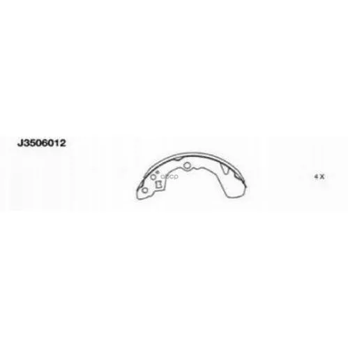 Комплект Тормозных Колодок J3506012 Nipparts арт. J3506012