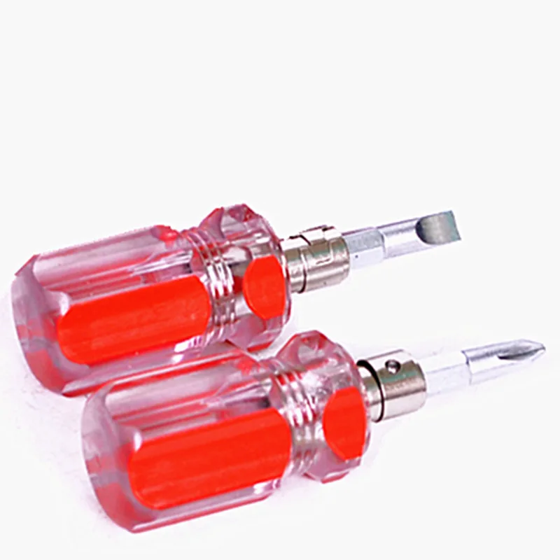 

2 pcs Phillips Flat Tip Torx Screwdriver For Diy Repair Tools Bit Holder Mini Bidirectional Interchangeable Head Screwdriver