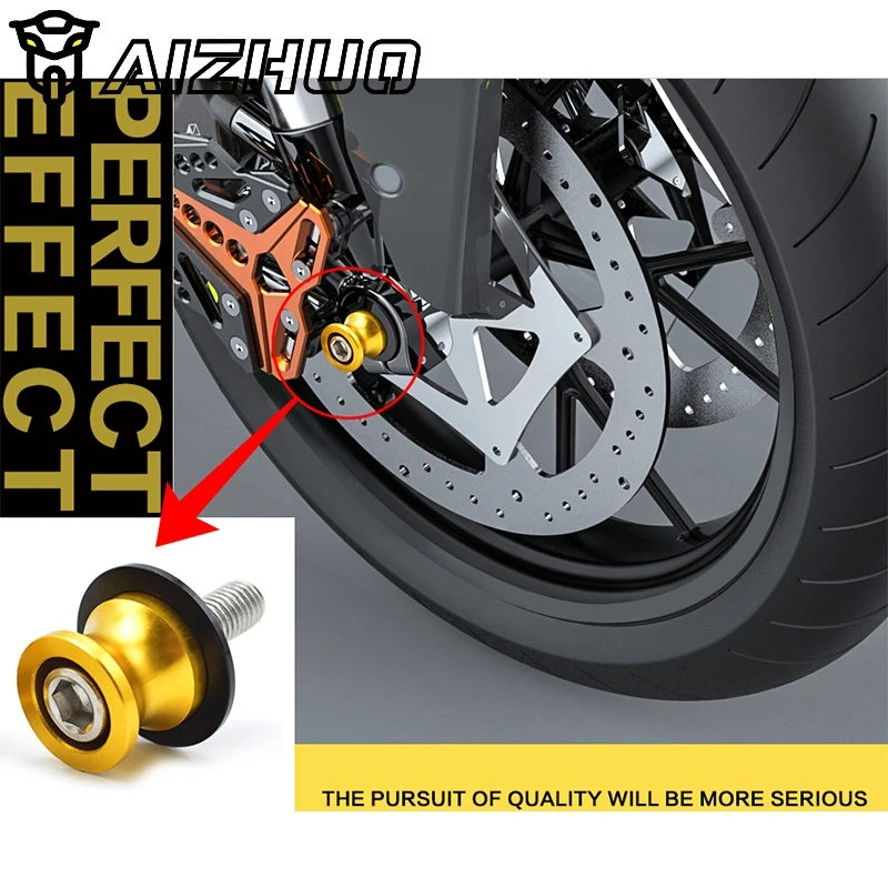 YZF R6 Motorcycle 6MM CNC Aluminum Swingarm Spools Stand Screws Slider FOR YAMAHA YZF R6 1999 2000 2001 2002 2003 2004-2019 M6