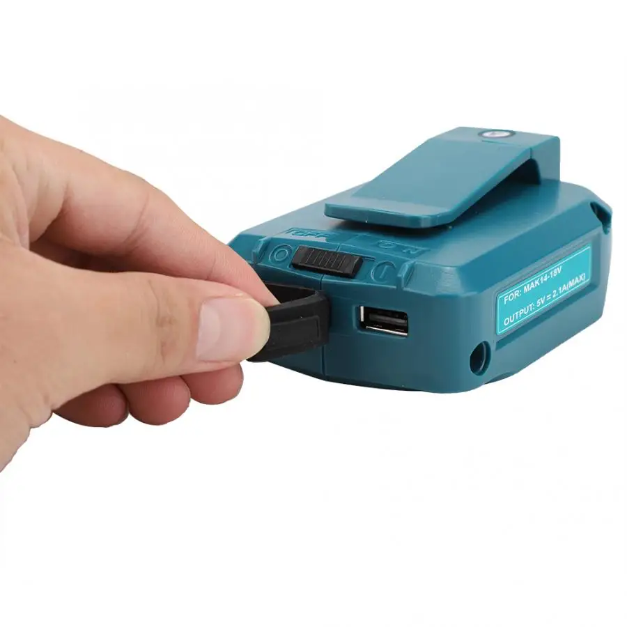 Новая головка преобразователя для Makita USB конвертер для ADP05 14,4/18 В литиевая батарея USB Интеллектуальное распознавание