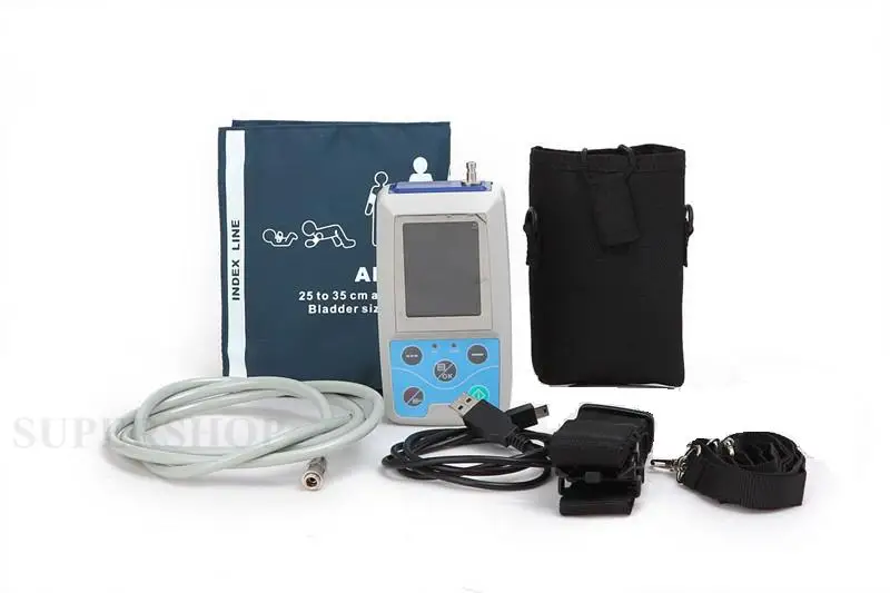 ABPM50 FREE SHIPPING CE FDA CONTEC Ambulatory Blood SpO2 Pressure Monitor NIBP | Красота и здоровье