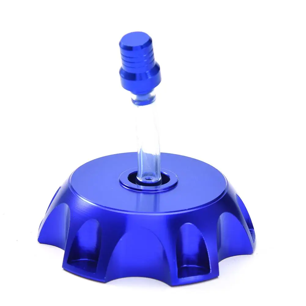 Blue Модернизированный Мотоцикл CNC Алюминиевый Газовый топливный бак крышка запасная крышка универсальный для 90 110 125CC Байк Pit Pro ATV - Цвет: Blue